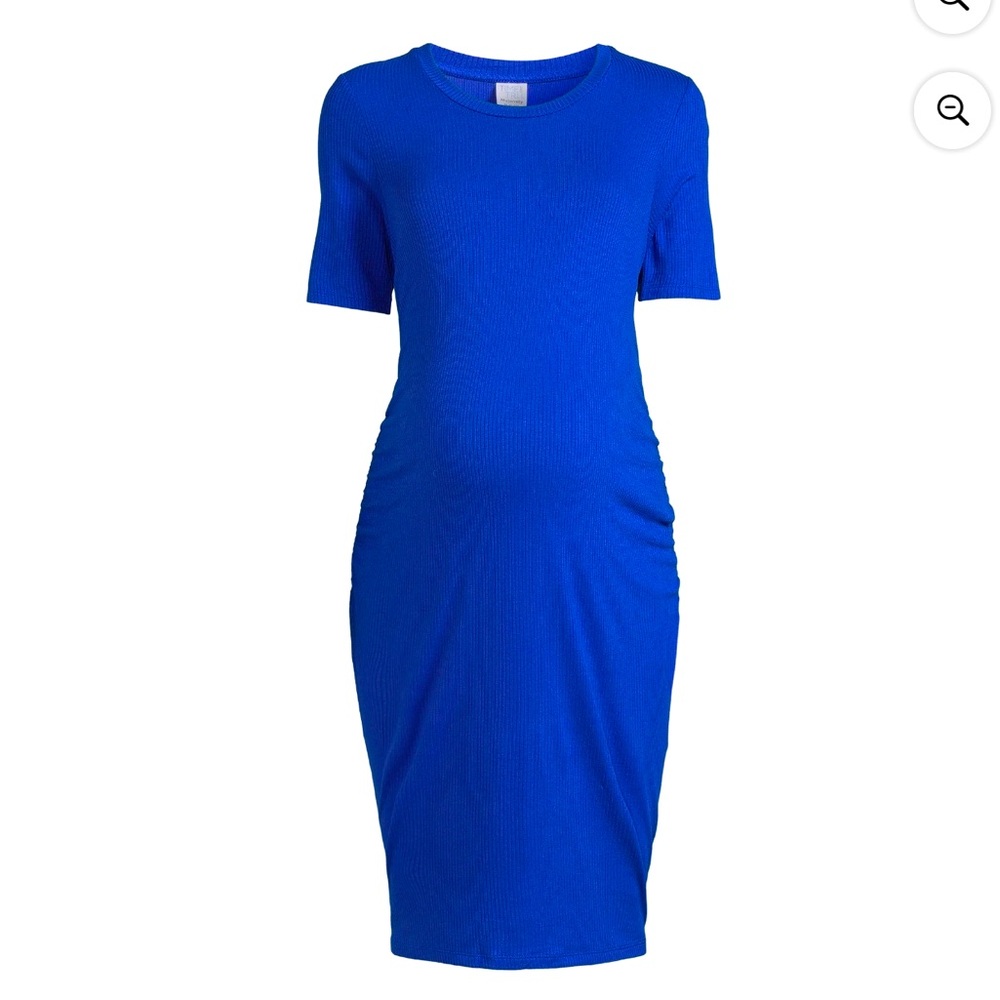 Maternity dress side ruched